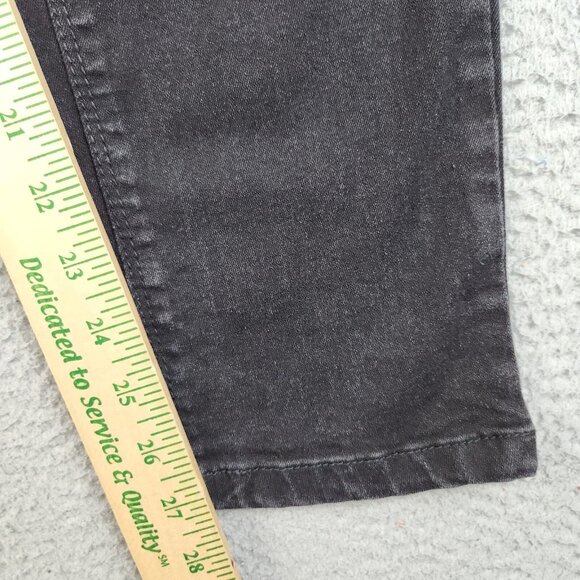 Mens 32x30 Black Athletic Slim Steves Jeans Denim Dark Modern Stretch Pockets - Picture 5 of 9